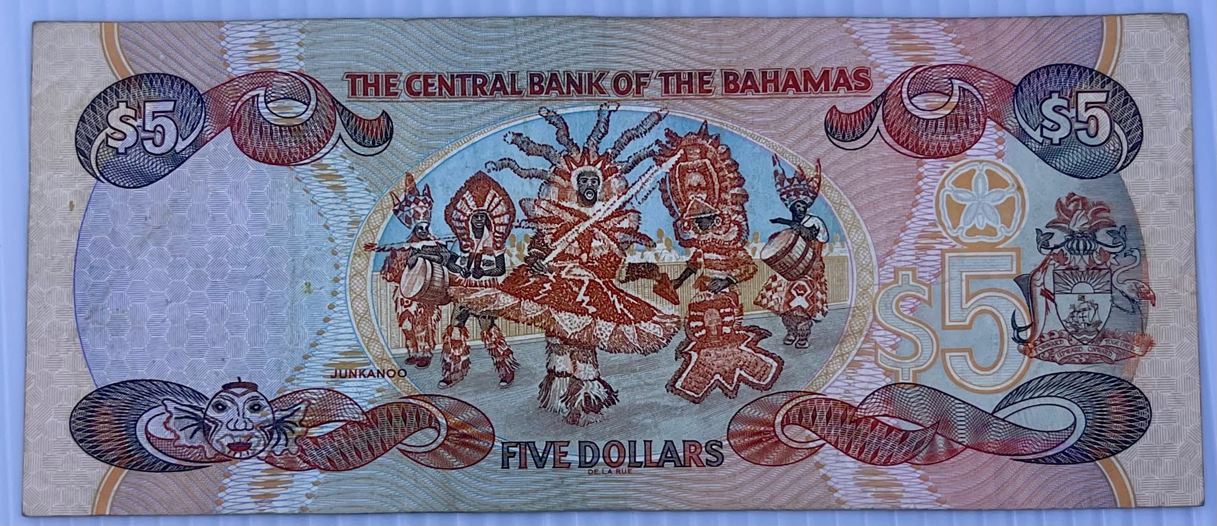 Bahamas 2001 5 Dollars P-63b Used World Banknote Currency